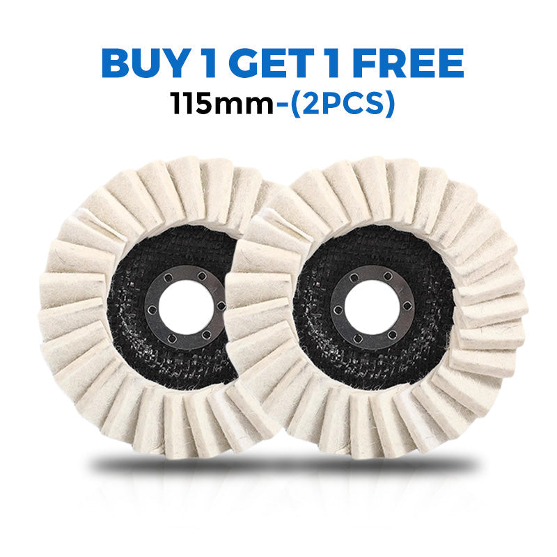 Polishing Disc Wool Felt Reinforced Backing Metal & Wood