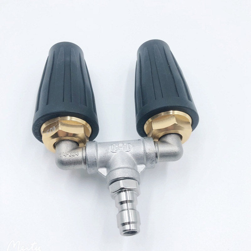 Pressure Washer Nozzle Dual Turbo Stainless Steel Quick Coupling