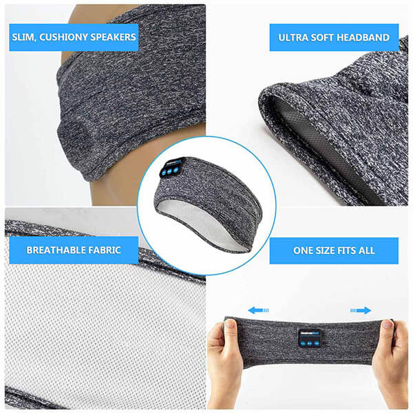 Sleep Headphones Headband For Side Sleepers 3-Night Battery