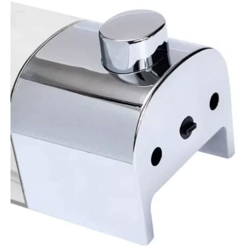 Soap Dispenser Wall-Mounted Chrome Refillable Tank