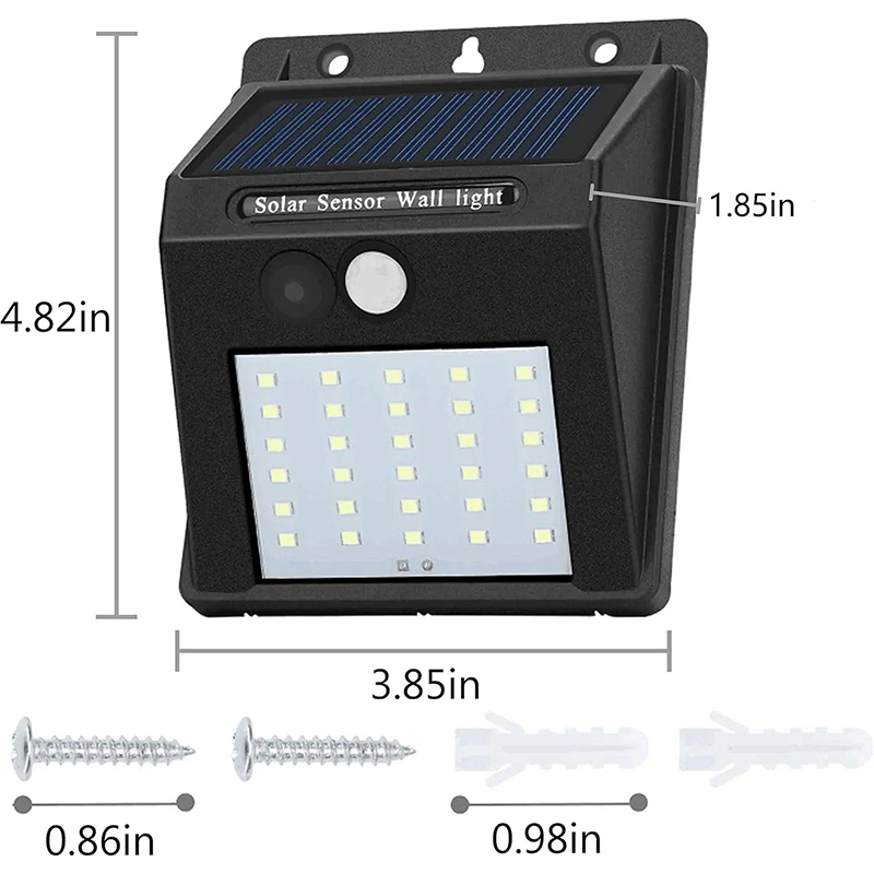 Solar Wall Light Motion Sensor & Weatherproof