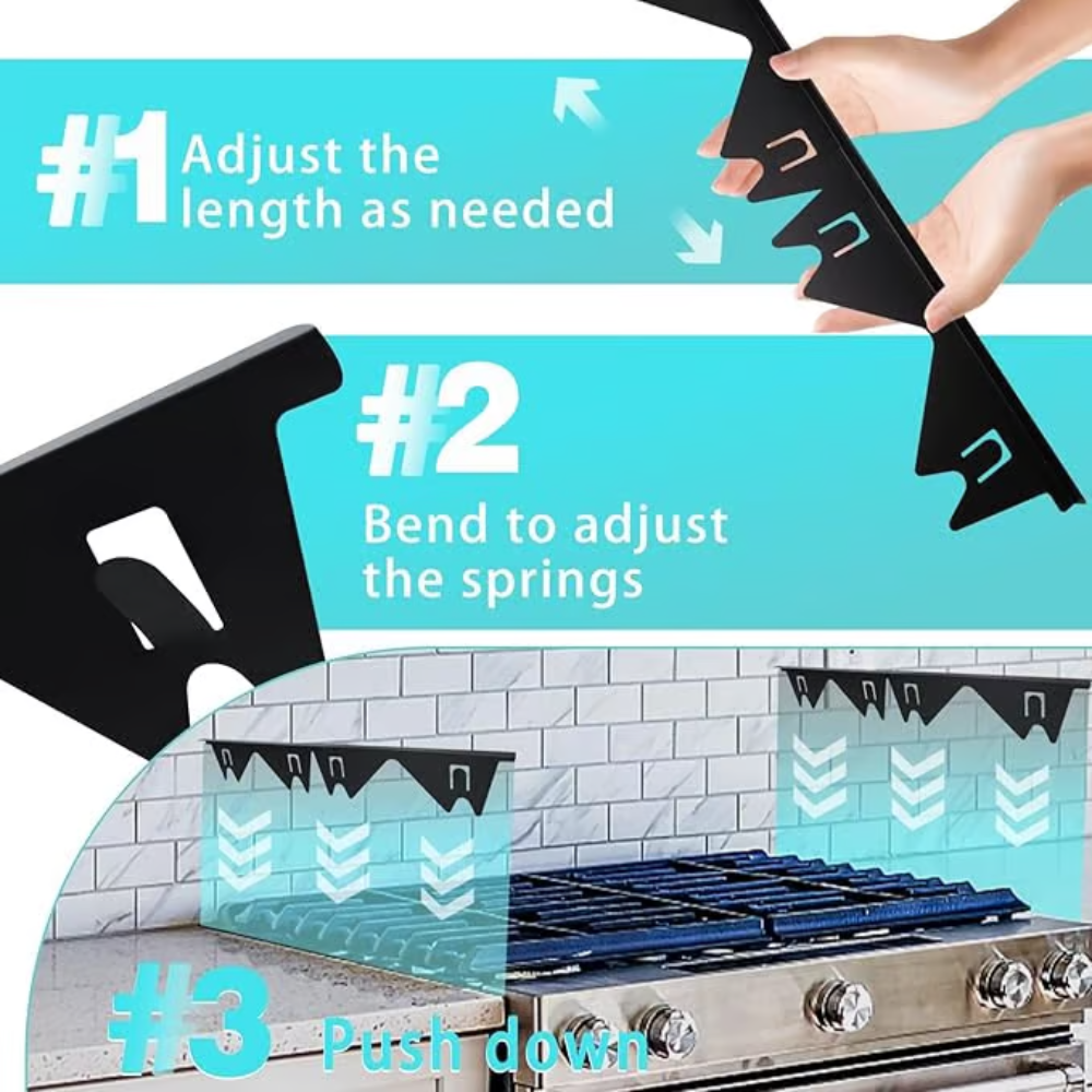 Stove Gap Cover Telescopic Stainless Steel Dishwasher Safe