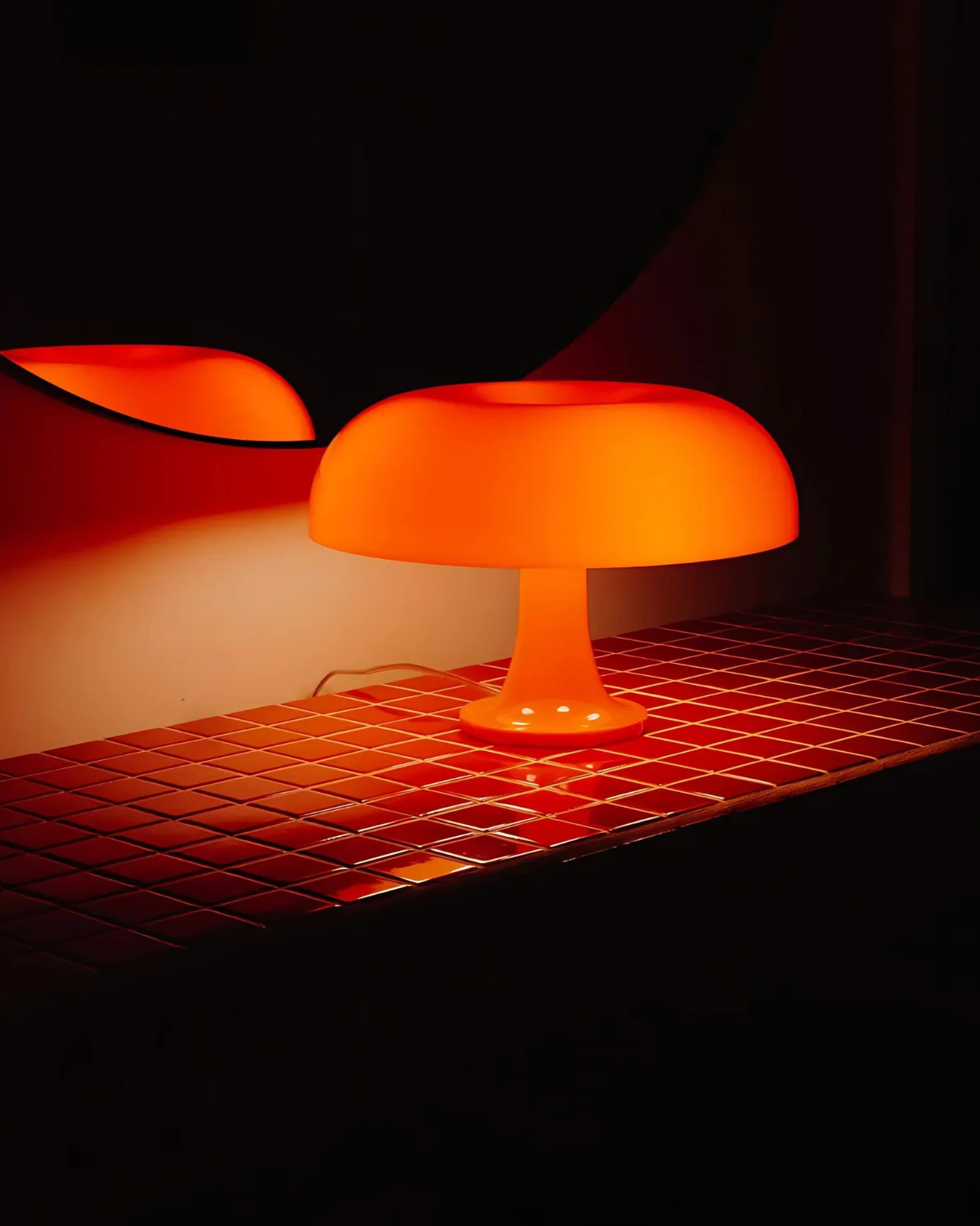Table Lamp Retro Dome Warm Light Replaceable LED