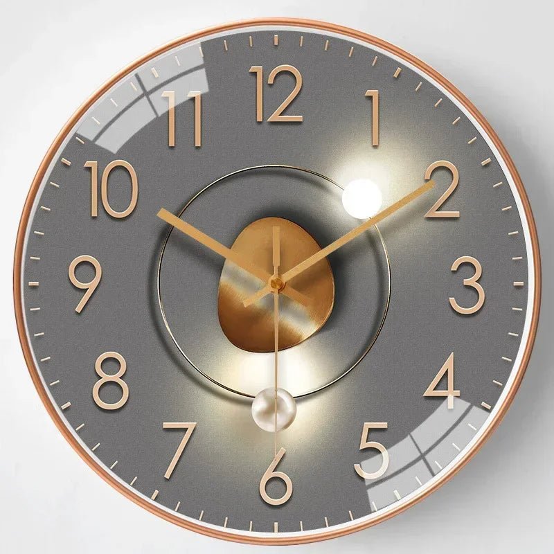Wall Clock Silent Quartz Warm LED 20cm Diameter