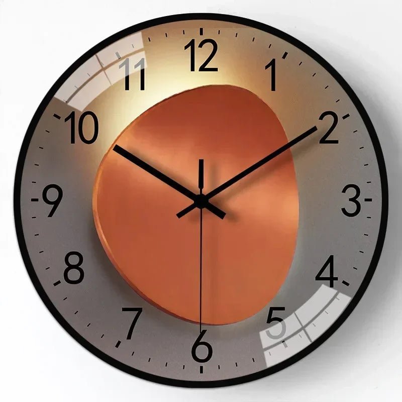 Wall Clock Silent Quartz Warm LED 20cm Diameter