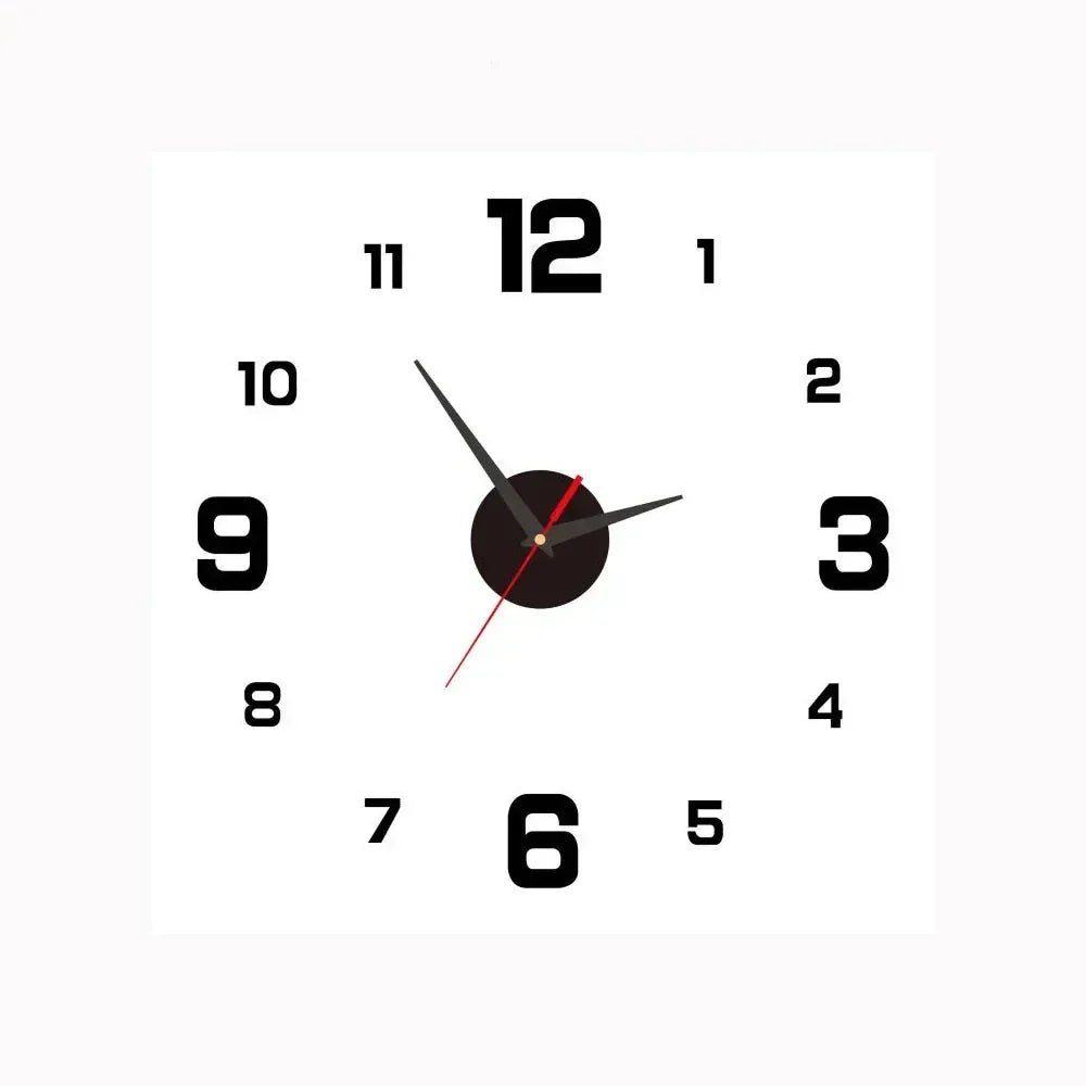Wall Clock Silent Quartz Warm LED 20cm Diameter