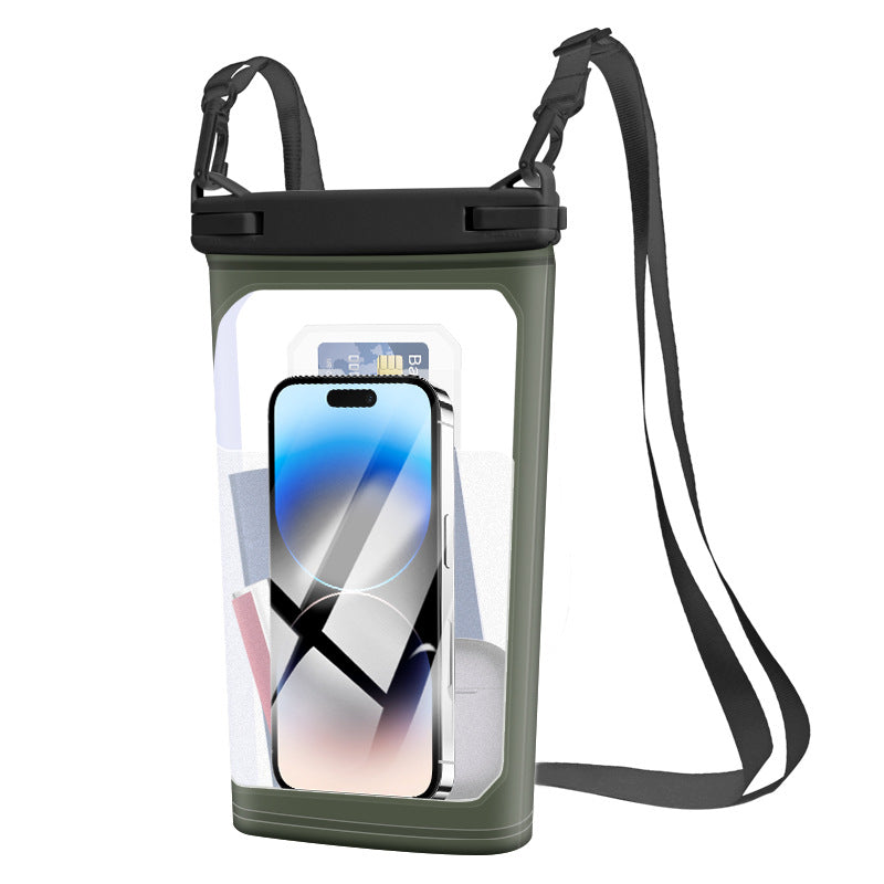 Waterproof Phone Case IPX8 Clear Touchscreen Adjustable Strap