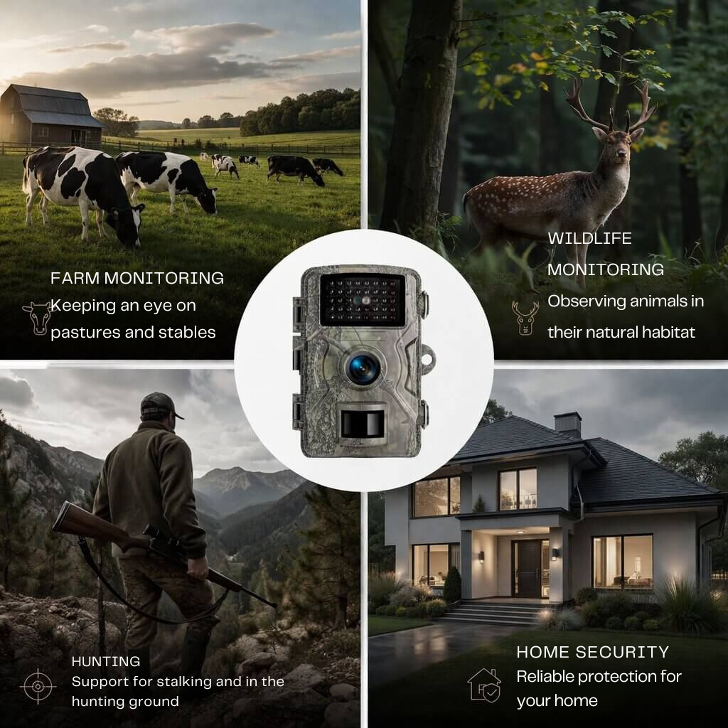 Wildlife Camera Infrared Night Vision Motion-Activated Weatherproof