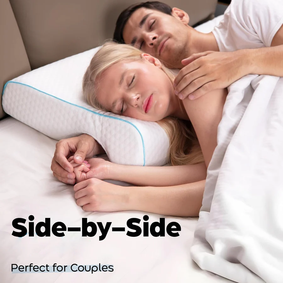 Cuddle Comfort Pillow | Ergonomic Memory Foam for Couples