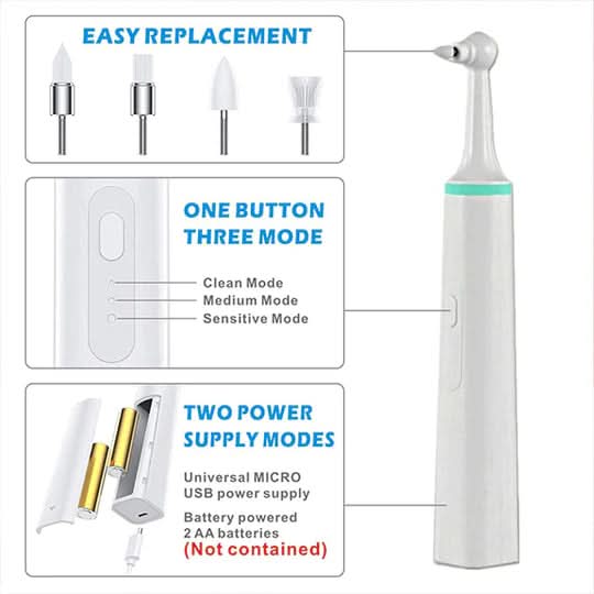 BrightSmile – Rechargeable LED Plaque Cleaning Device