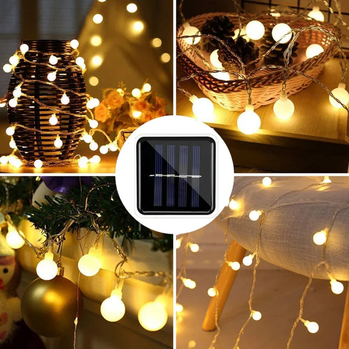 Eco-Friendly Outdoor String Lights with Solar Power