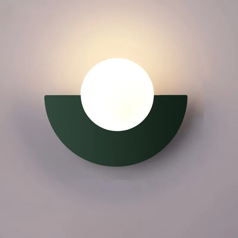Minimalist Semi-Circle Wall Light Fixture
