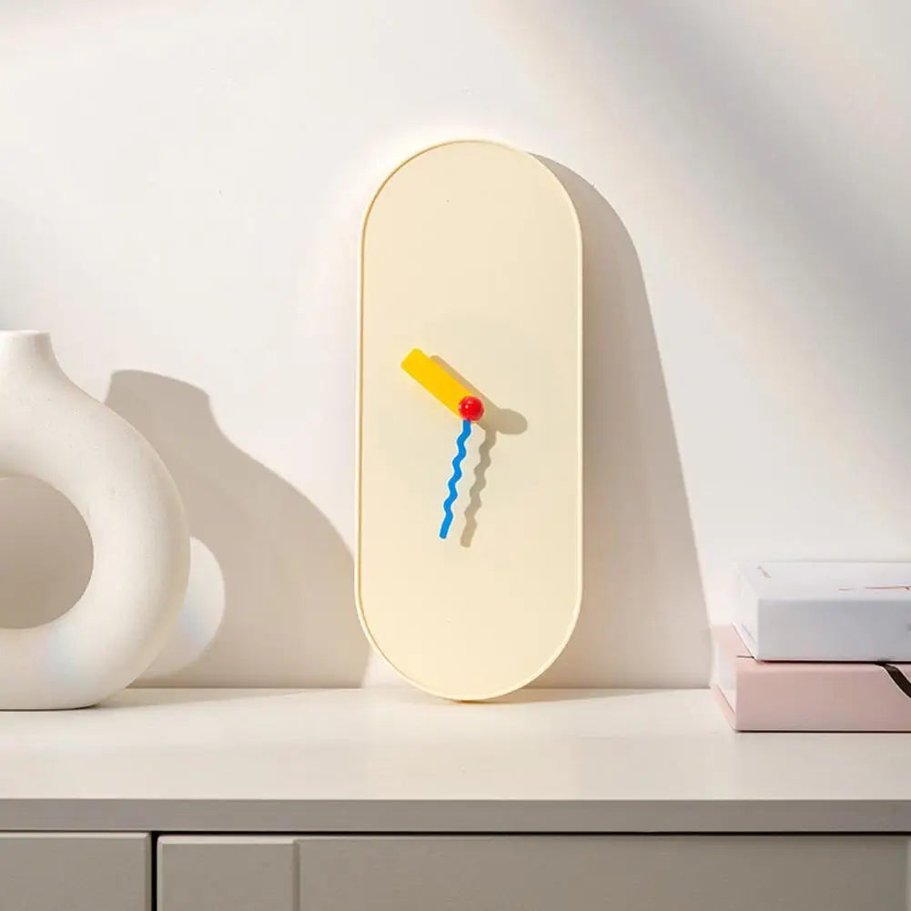 Charming Oval Wall Timepiece with Whisper-Quiet Movement