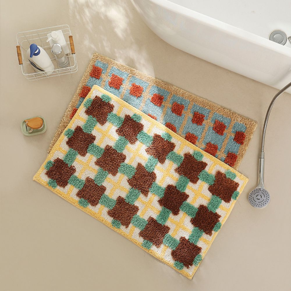 Chic Moroccan-Inspired Non-Slip Bath Mat – Quick-Dry Comfort