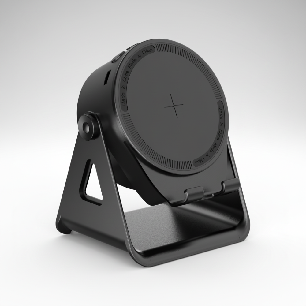 All-in-One Bluetooth Speaker with Wireless Charging & LED Lights