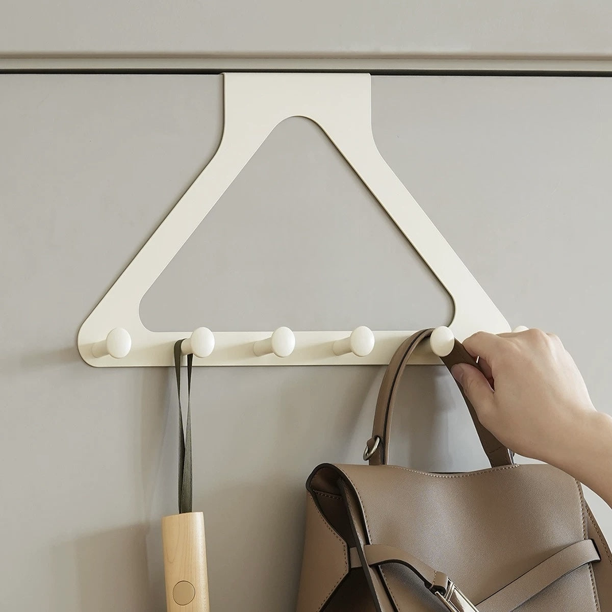 Triangle Wall Organizer Hook – No-Screw Hanging Solution