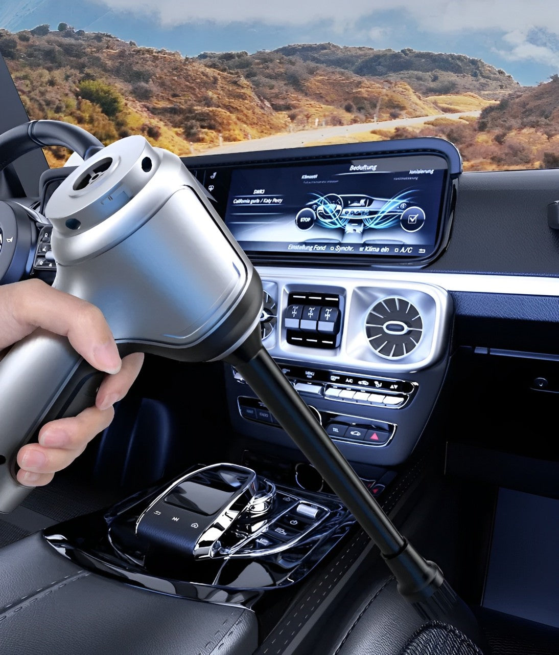 PowerVac Cordless Car Cleaner – Compact Handheld Suction Tool