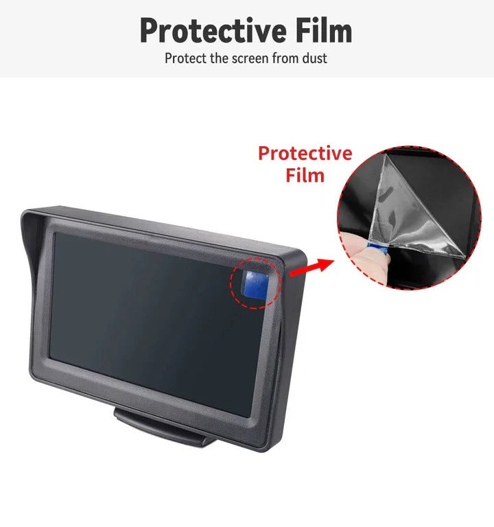 Advanced Wireless Backup Camera with 4.3-Inch Display | 170-Degree View for Safe Parking