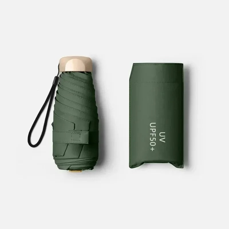 TravelSmart | Compact Folding Umbrella with UV Shield & Windproof Design
