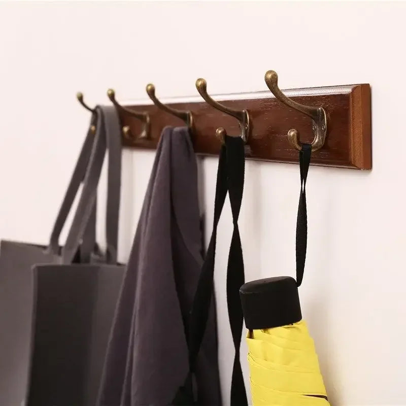 Stylish Wall-Mounted Coat Organizer with Multiple Hooks