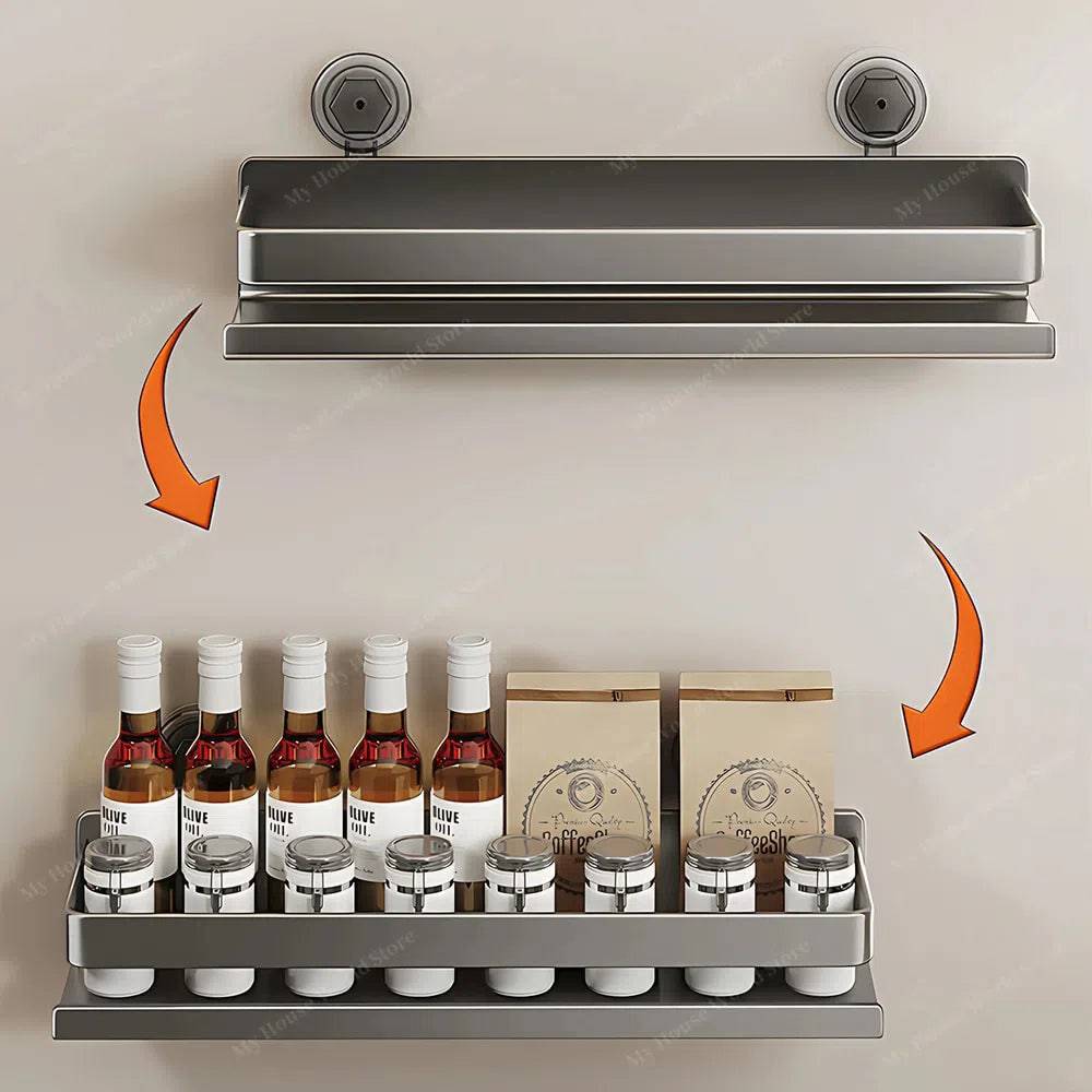 Smart Spice Rack | Adjustable Wall-Mounted Organizer for Easy Access