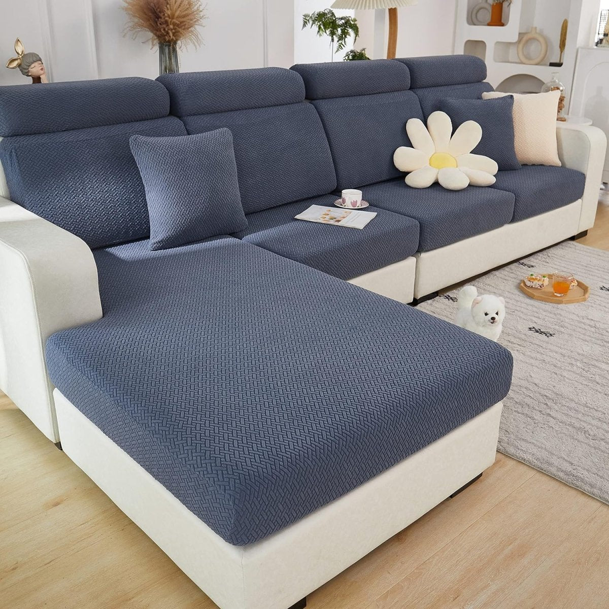 Versatile Stretch Sofa Protector - Washable & Pet-Friendly