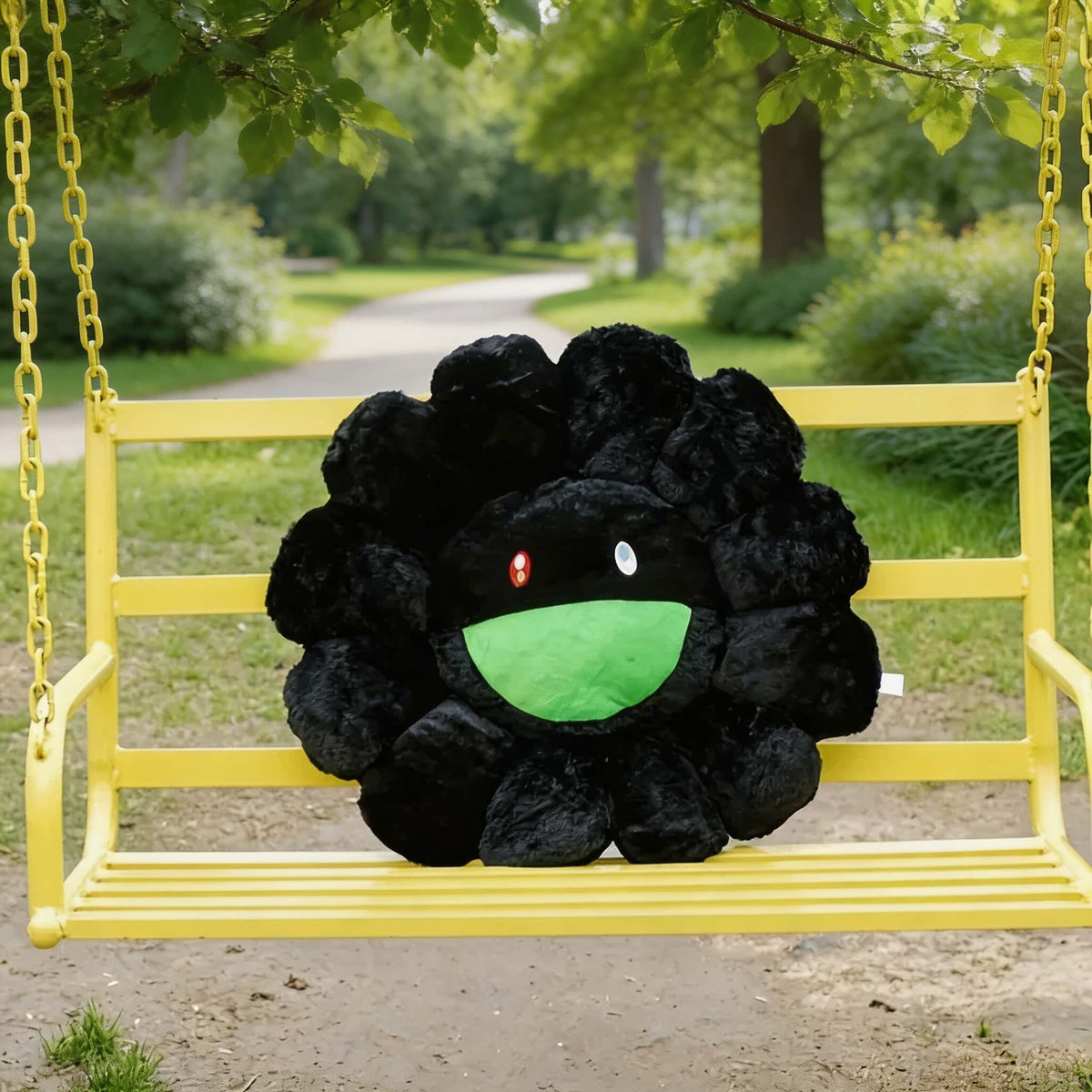 Cheerful Sunflower Plush Decorative Pillow for Home Comfort