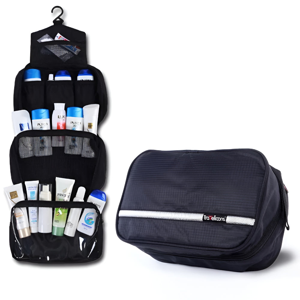 Compact Travel Toiletry Organizer with Waterproof Feature