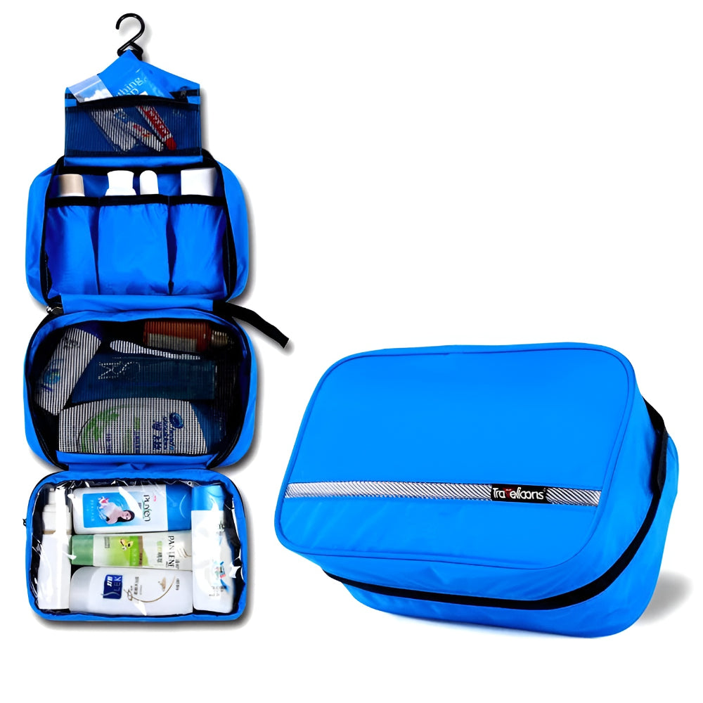 Compact Travel Toiletry Organizer with Waterproof Feature