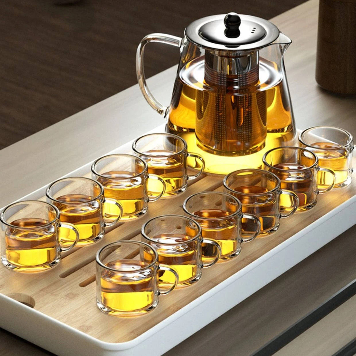 Premium Borosilicate Glass Teapot for Effortless Brewing