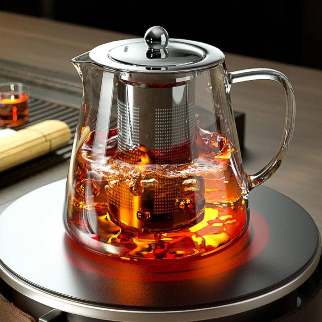 Premium Borosilicate Glass Teapot for Effortless Brewing
