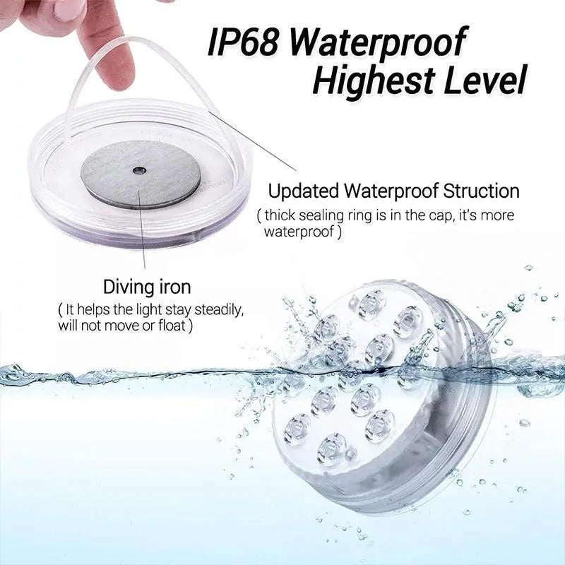 Color-Changing Underwater Lights with Remote Control