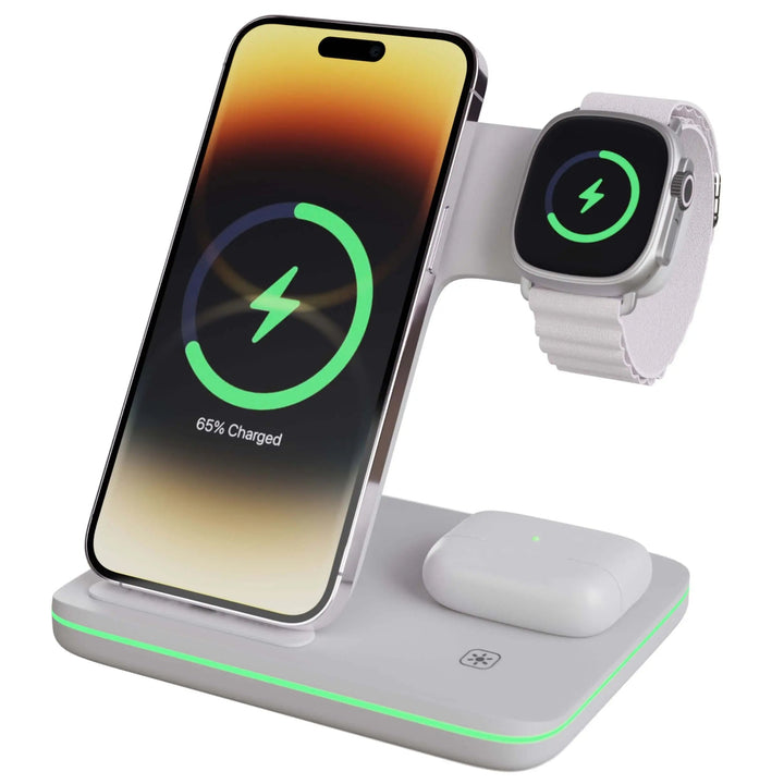 TriCharge Hub – Smart Wireless Charging Station for All Your Devices