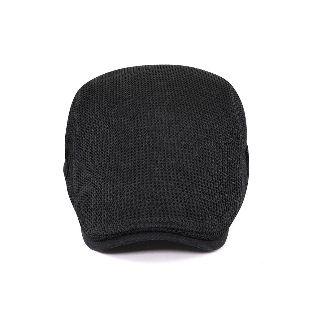 Men's Breathable Flat Cap with Airflow Design - Stylish & Adjustable