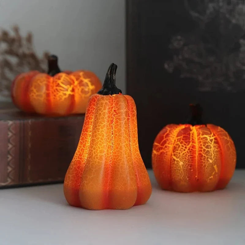 Charming Pumpkin Light, Battery-Powered, Cozy Glow for Home Decor