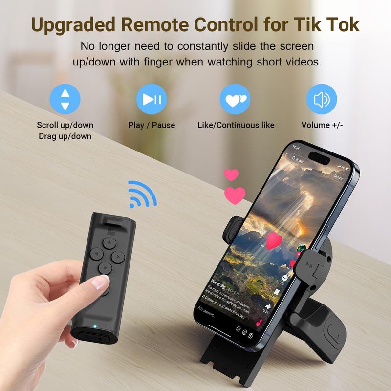 ErgoSnap: Bluetooth Remote Smartphone Stabilizer with 180° Rotation