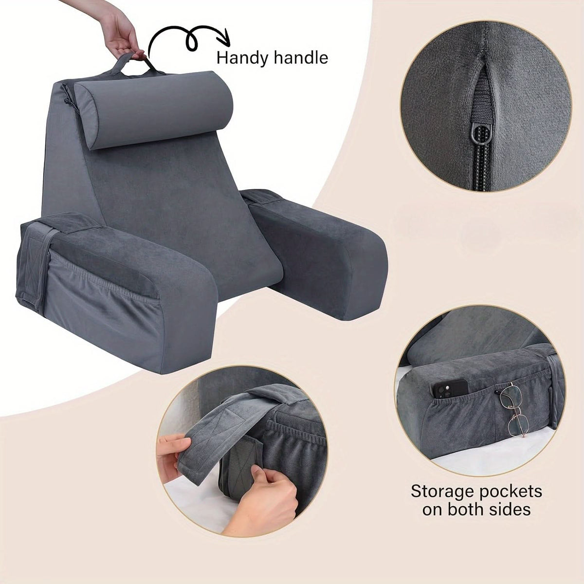 SnoozeEase – Ergonomic Nap Cushion for Office Comfort