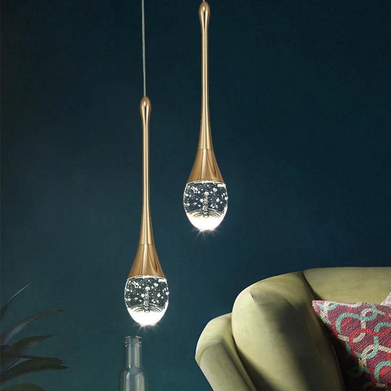 Warm Glow Glass Pendant Light