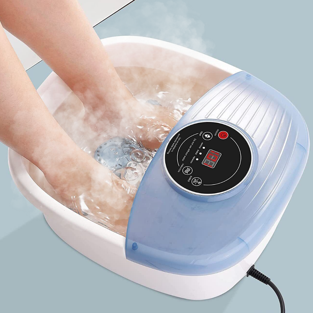 Soothing Heated Foot Spa with Bubble Therapy and Massage