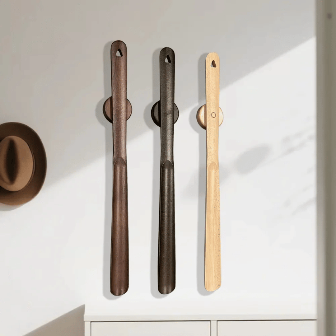 EASELUX – Magnetic Beech Wood Shoehorn for Effortless Wearing