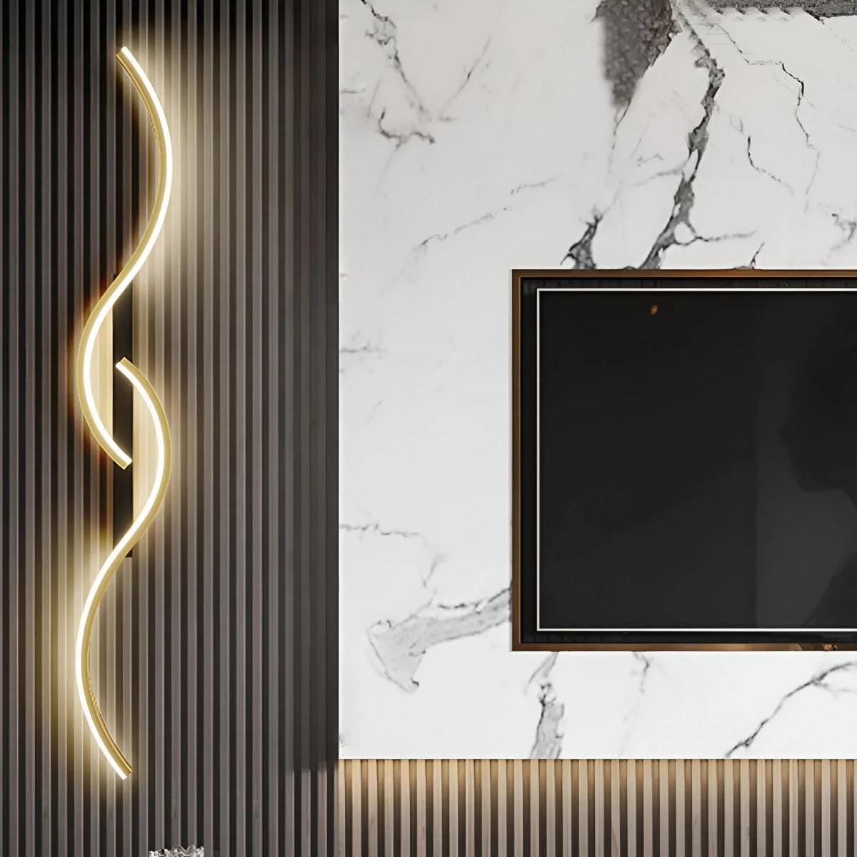 Elegant Curved LED Wall Sconce – Stylish Indoor Lighting Solution