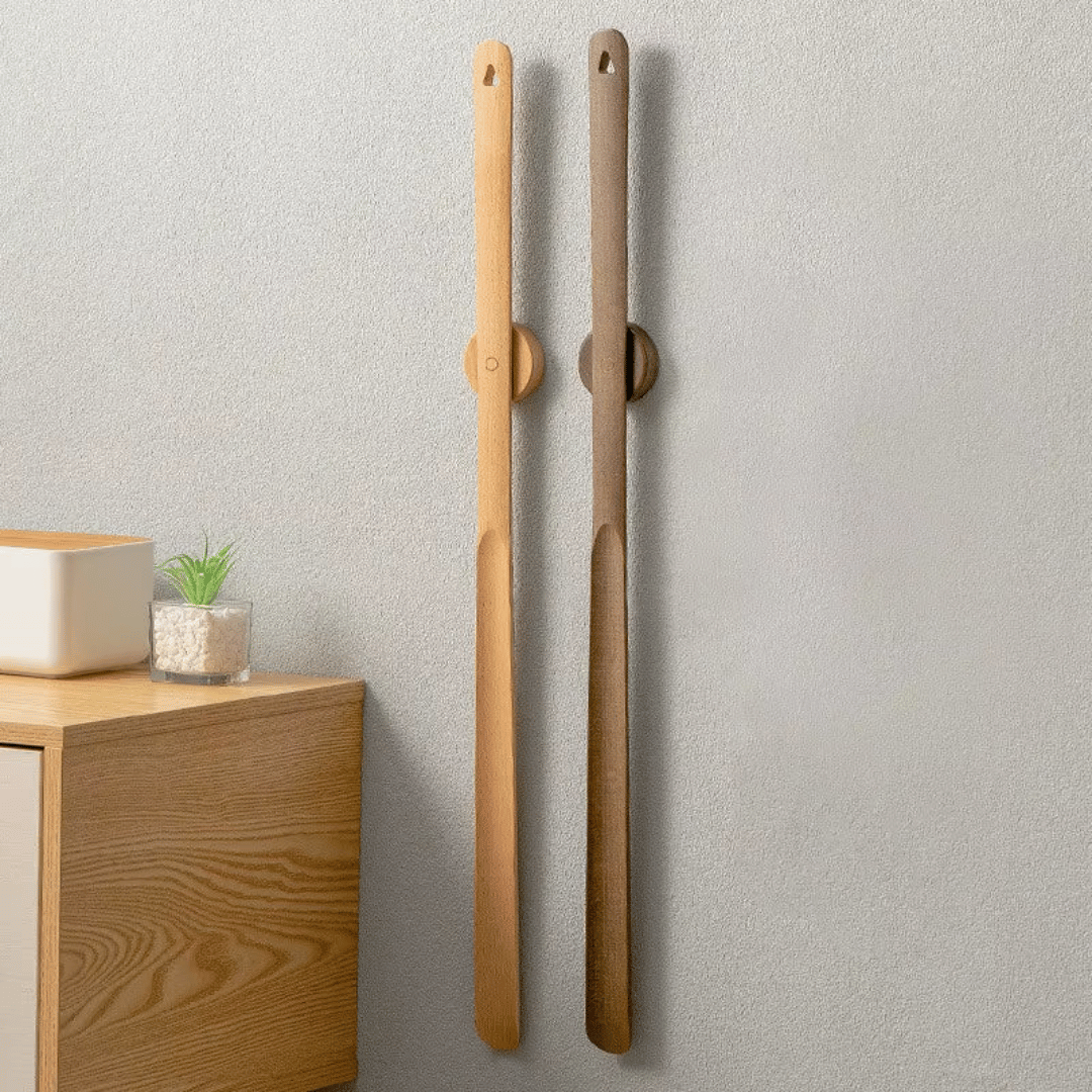 EASELUX – Magnetic Beech Wood Shoehorn for Effortless Wearing