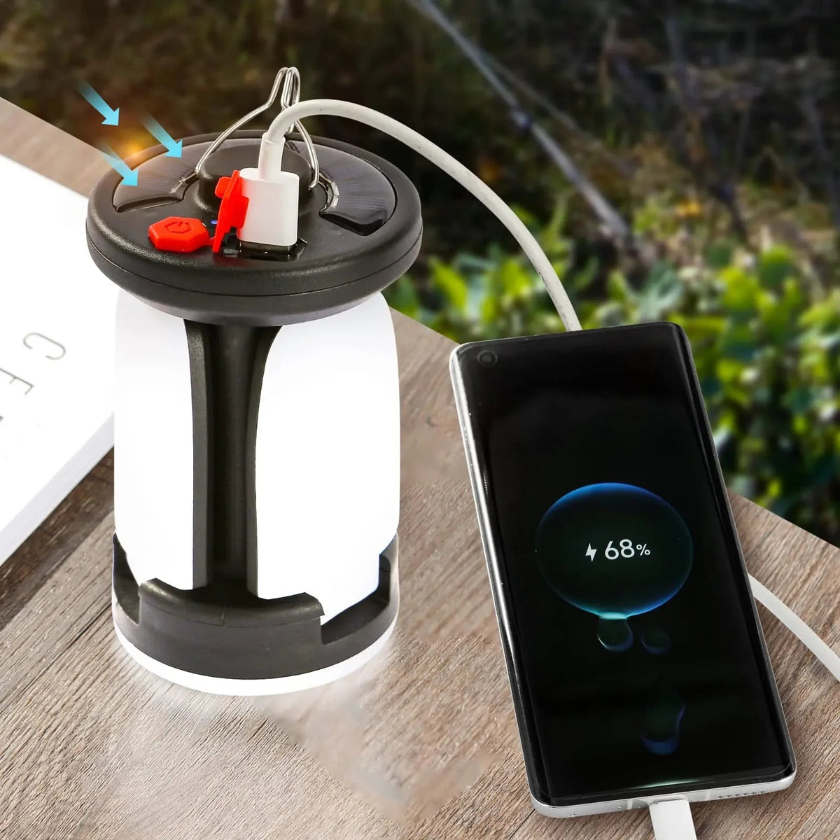 Portable Solar-Powered Folding Camping Light