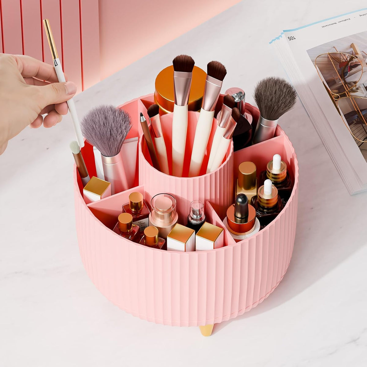 Elegant Beauty Storage Carousel