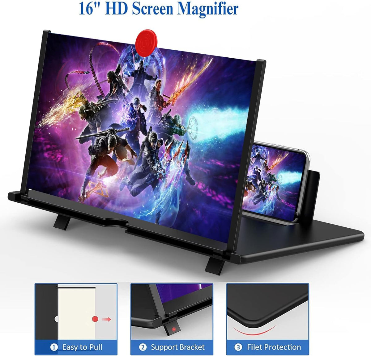 16-Inch Magnifying Screen Enhancer for Movies & Gaming