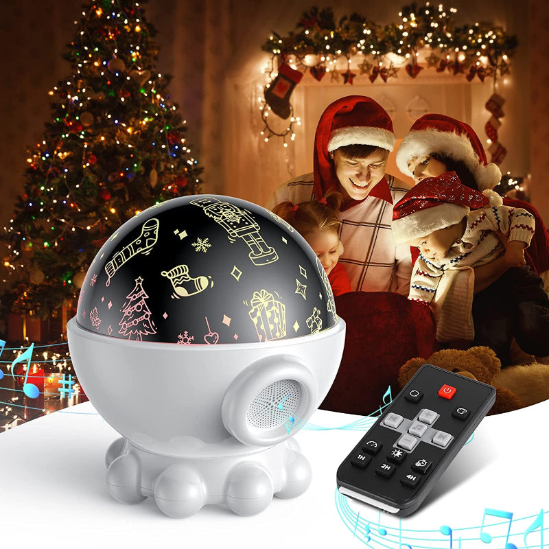 Ocean and Starry Sky Projecting LED Night Light with Music Function