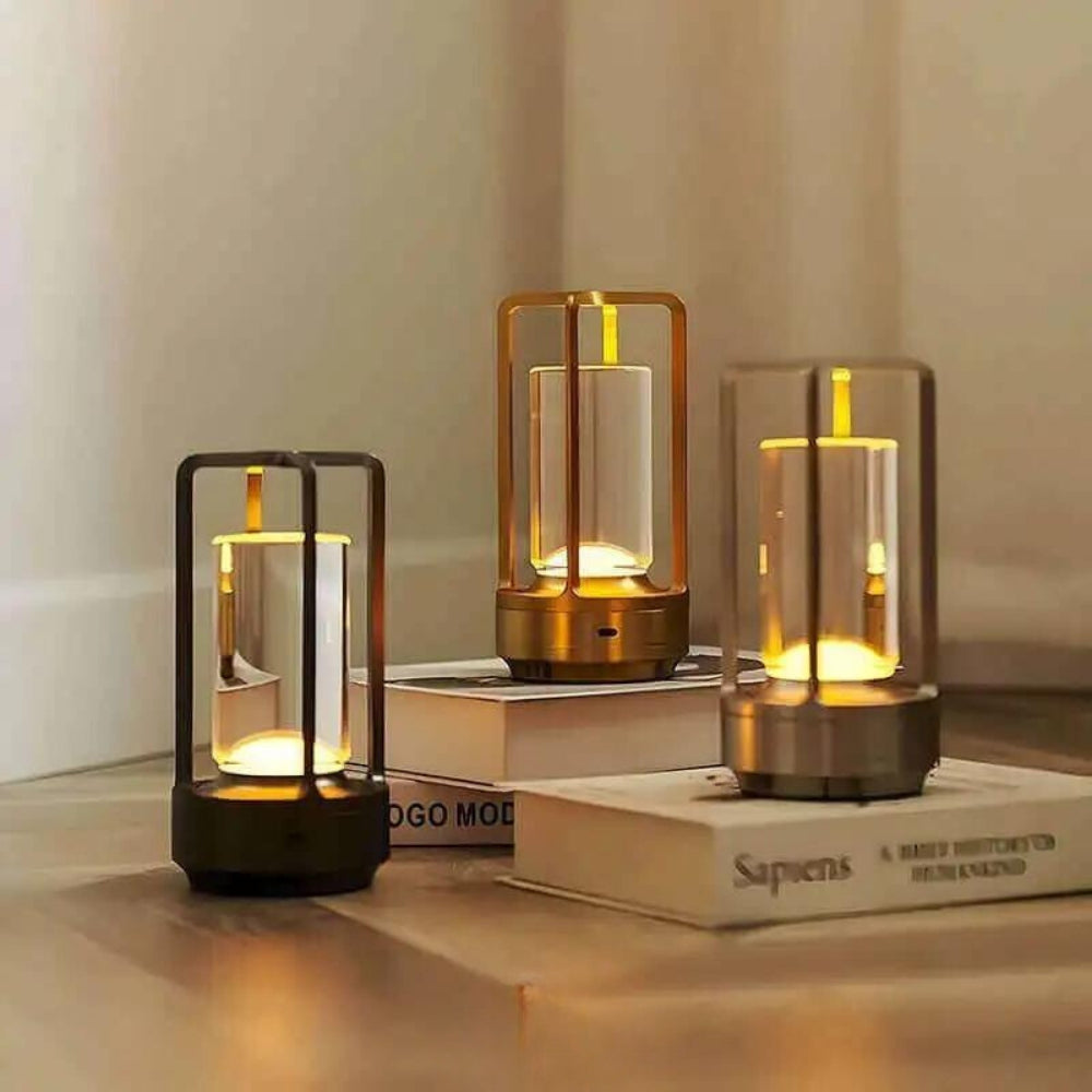 Illumina Luxe | Wireless Crystal Lantern with Custom Brightness | Sophisticated Light for Home & Garden