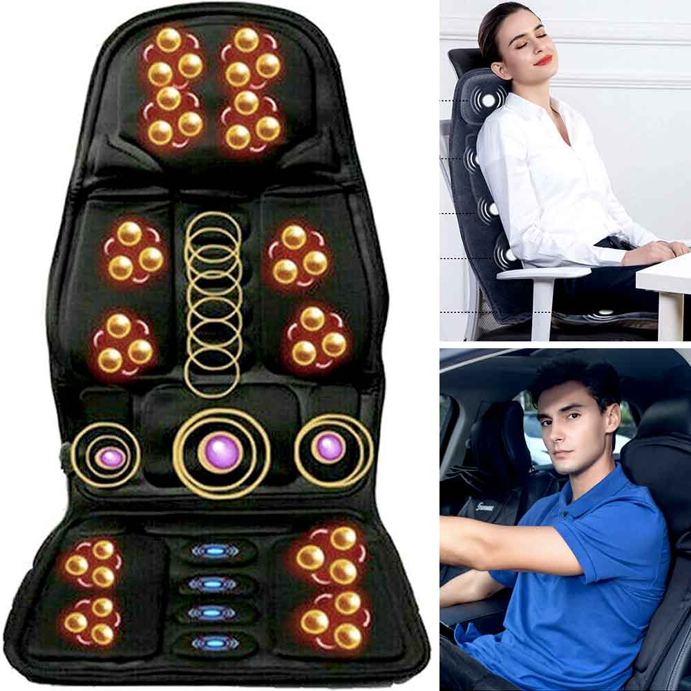 Relaxation Haven | Customizable Heated Massage Seat Cushion