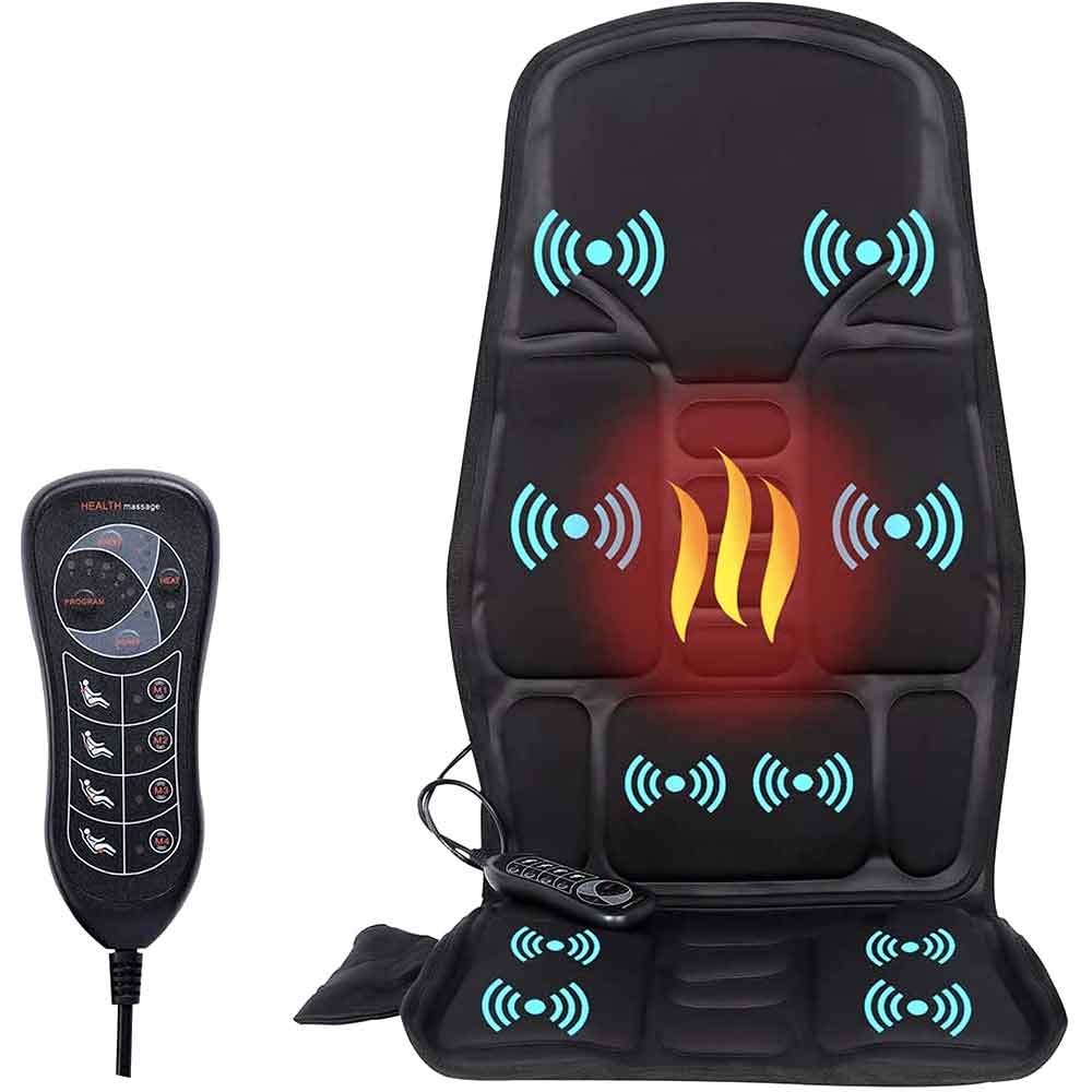 Relaxation Haven | Customizable Heated Massage Seat Cushion
