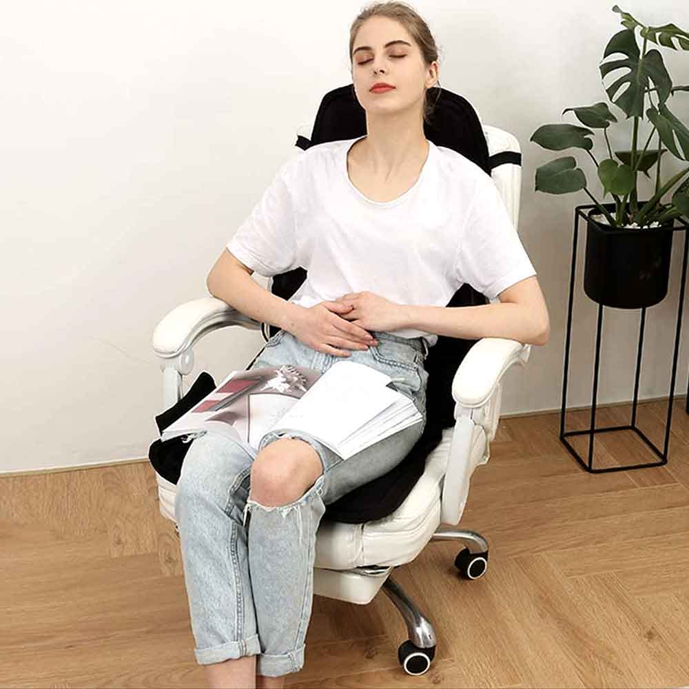 Relaxation Haven | Customizable Heated Massage Seat Cushion